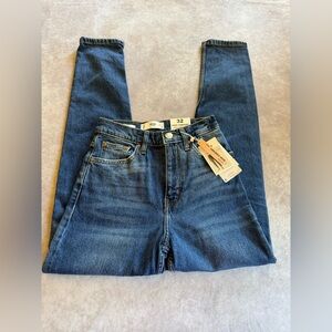 Mango Women's Blue Mom High waist Jeans